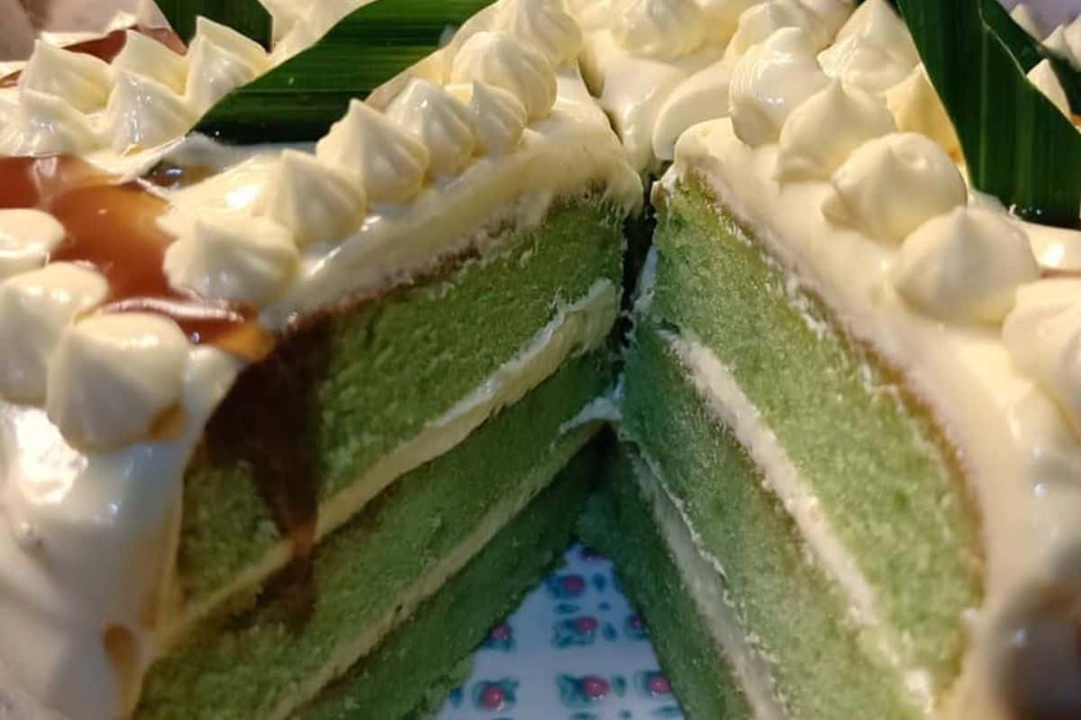 4 Resepi Kek Pandan Gula Melaka